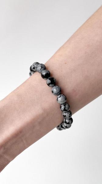 Karlı Obsidiyen 8mm