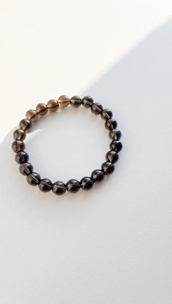 Dumanlı Kuvars Taşı Bileklik – 8 mm