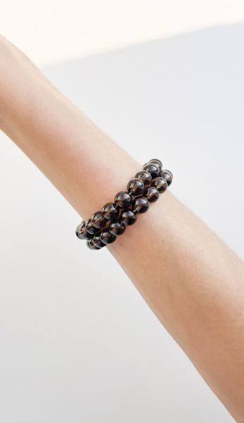 Dumanlı Kuvars Taşı Bileklik – 8 mm