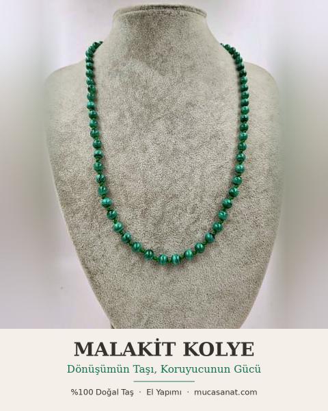 Malahit Kolye 6mm/50cm