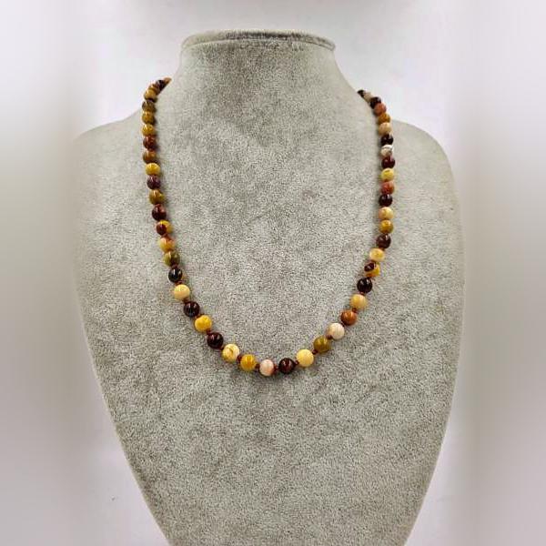 Mokaite Jasper Kolye 8mm/45cm