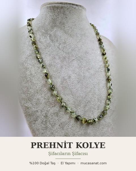 Prenhite Doğaltaş Kolye 6mm/50cm