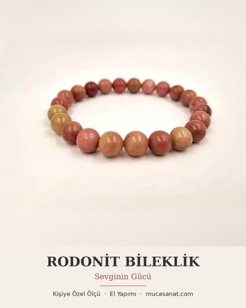 RODONİT BİLEKLİK — Kalbin Şifacısı, Sevginin Gücü 10mm