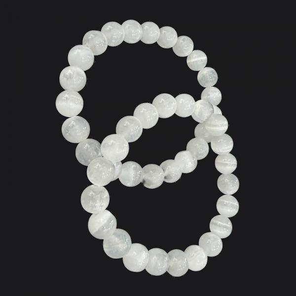 Selenit 8mm Doğaltaş Bileklik