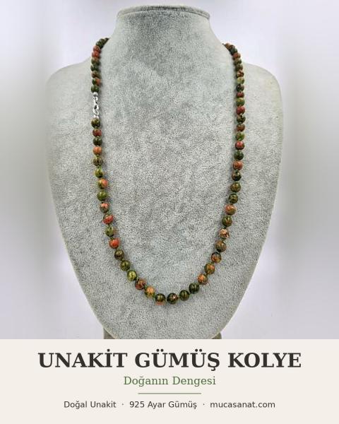 UNAKİT GÜMÜŞ KOLYE — Doğanın Dengesi, Kalbin Şifacısı